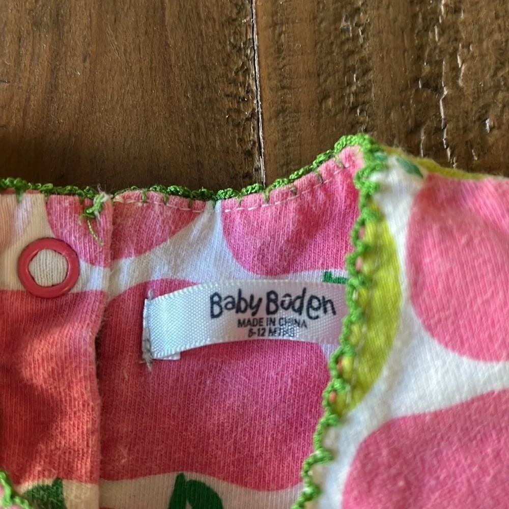 Baby Boden apple print sleeveless dress